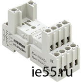 Разъем для реле PYF-044BE/2WH 2-ярусная монтажная колодка с винтовыми клеммами для 4-х контактных ре