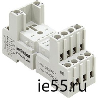 Разъем для реле PYF-044BE/2WH 2-ярусная монтажная колодка с винтовыми клеммами для 4-х контактных ре