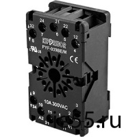 Разъем для реле PYF-039BE/M монтажная колодка с винтовыми клеммами для 3-контактного реле с круглым