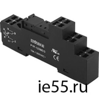 Разъем для реле PYF-122BE/3 3-ярусная колодка с самозажимными клеммами для 2-контактного реле